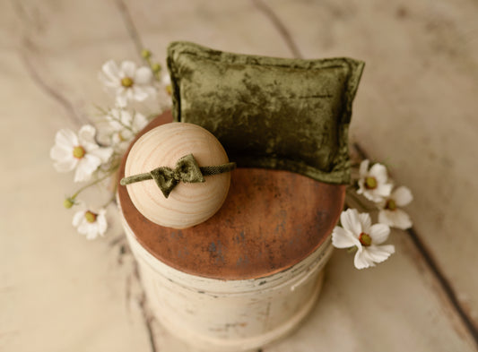 Velvet Collection Green | Pillow Cover & Headband