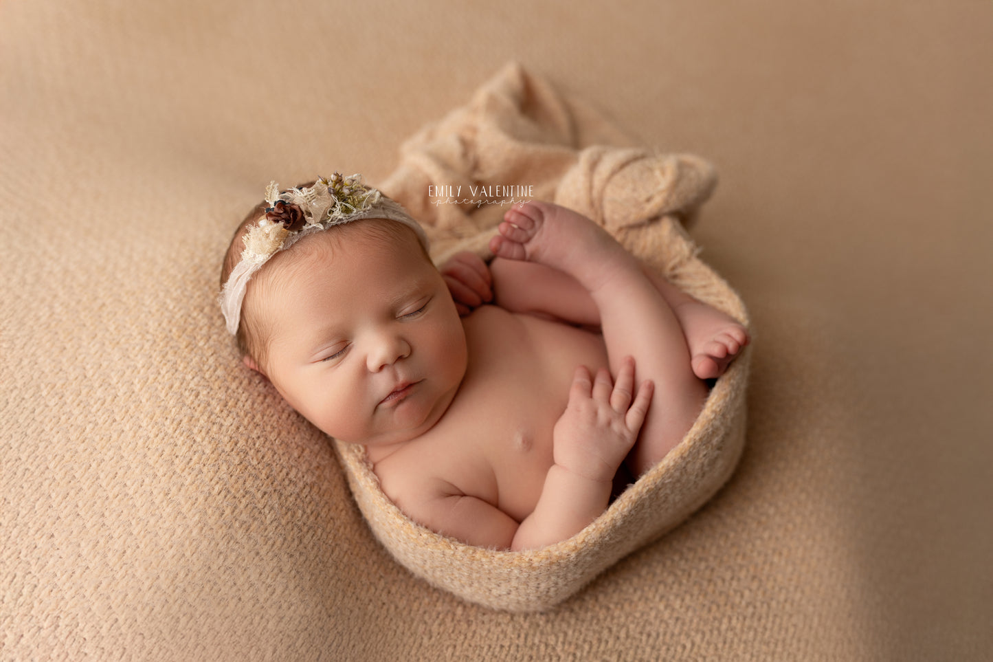 Peach Blossom| Backdrop, Wrap, Headband & Pillow Cover