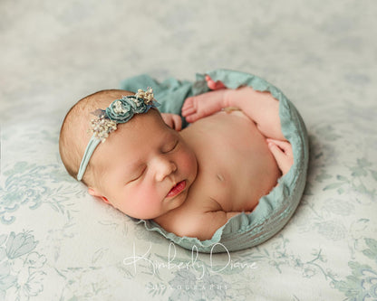 Wildflower Bluebell | Backdrop, Wrap, Headband & Pillow Cover