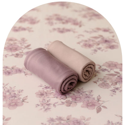 Mauve Blooms Sheer | Backdrop