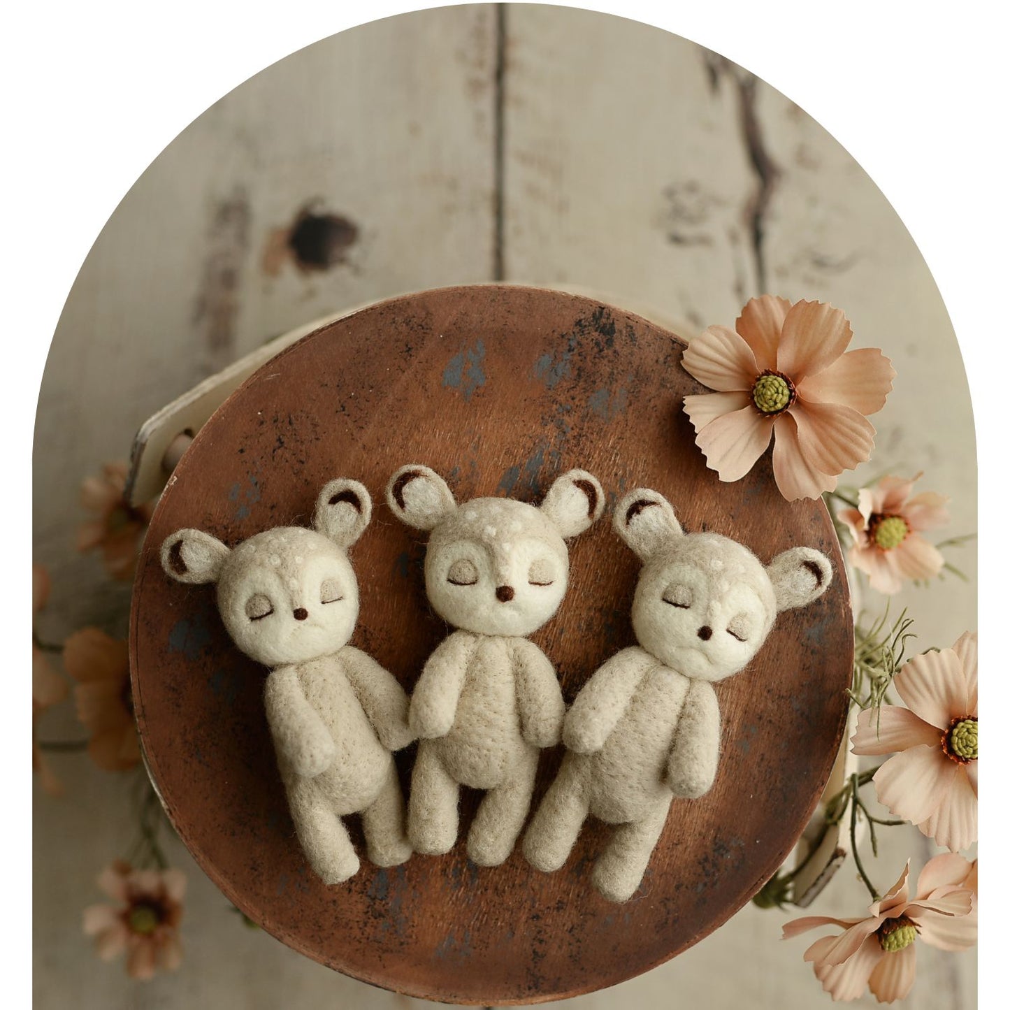 Felted Deer Lovies