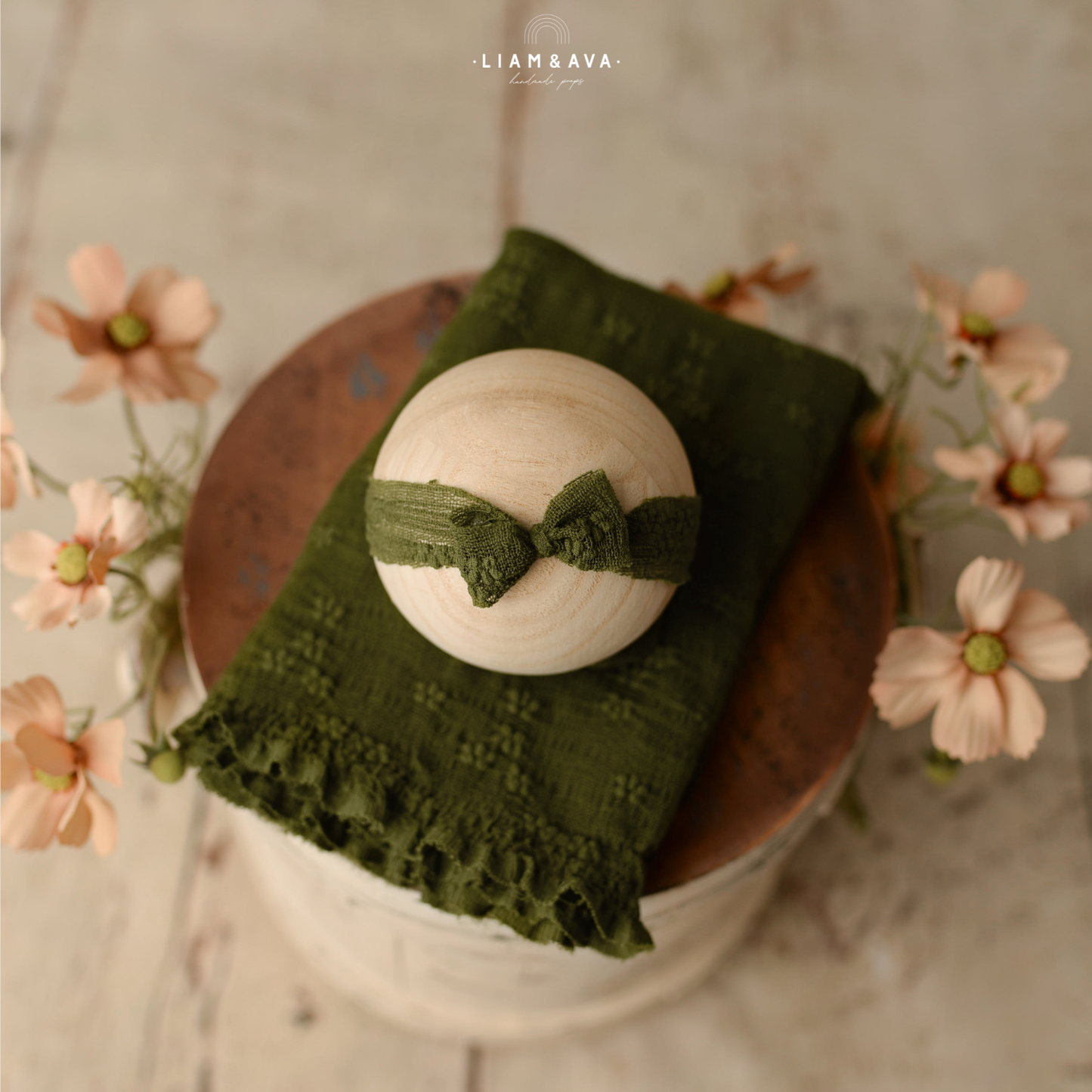 Wildflower Clover| Backdrop, Wrap, Headband & Pillow Cover