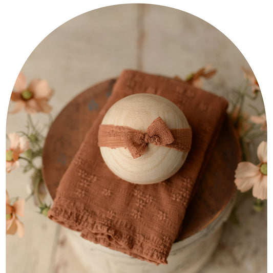 Wildflower Copper | Backdrop, Wrap, Headband & Pillow Cover