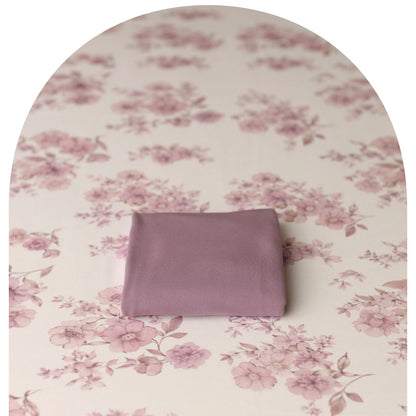 Mauve Blooms | Backdrop, Wrap & Pillow Covers