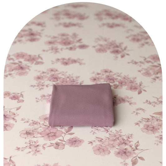 Mauve Blooms | Backdrop, Wrap & Pillow Covers