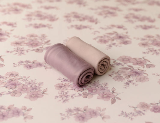 Mauve Blooms Sheer | Backdrop