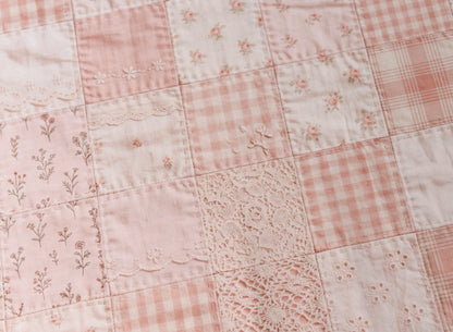 Rosebud quilt (priced lower b/c print has a slight blur) | Signature Collection