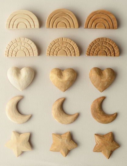 Wood moon prop