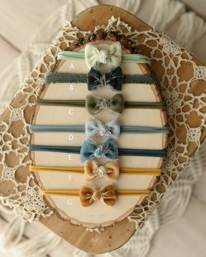 Brelynn Velvet Bows (variety of colors)