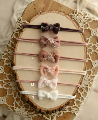 Brelynn Velvet Bows (variety of colors)