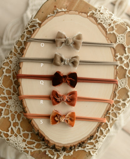 Brelynn Velvet Bows (variety of colors)
