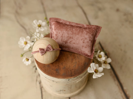 Velvet Collection Deep Rose| Pillow Cover & Headband