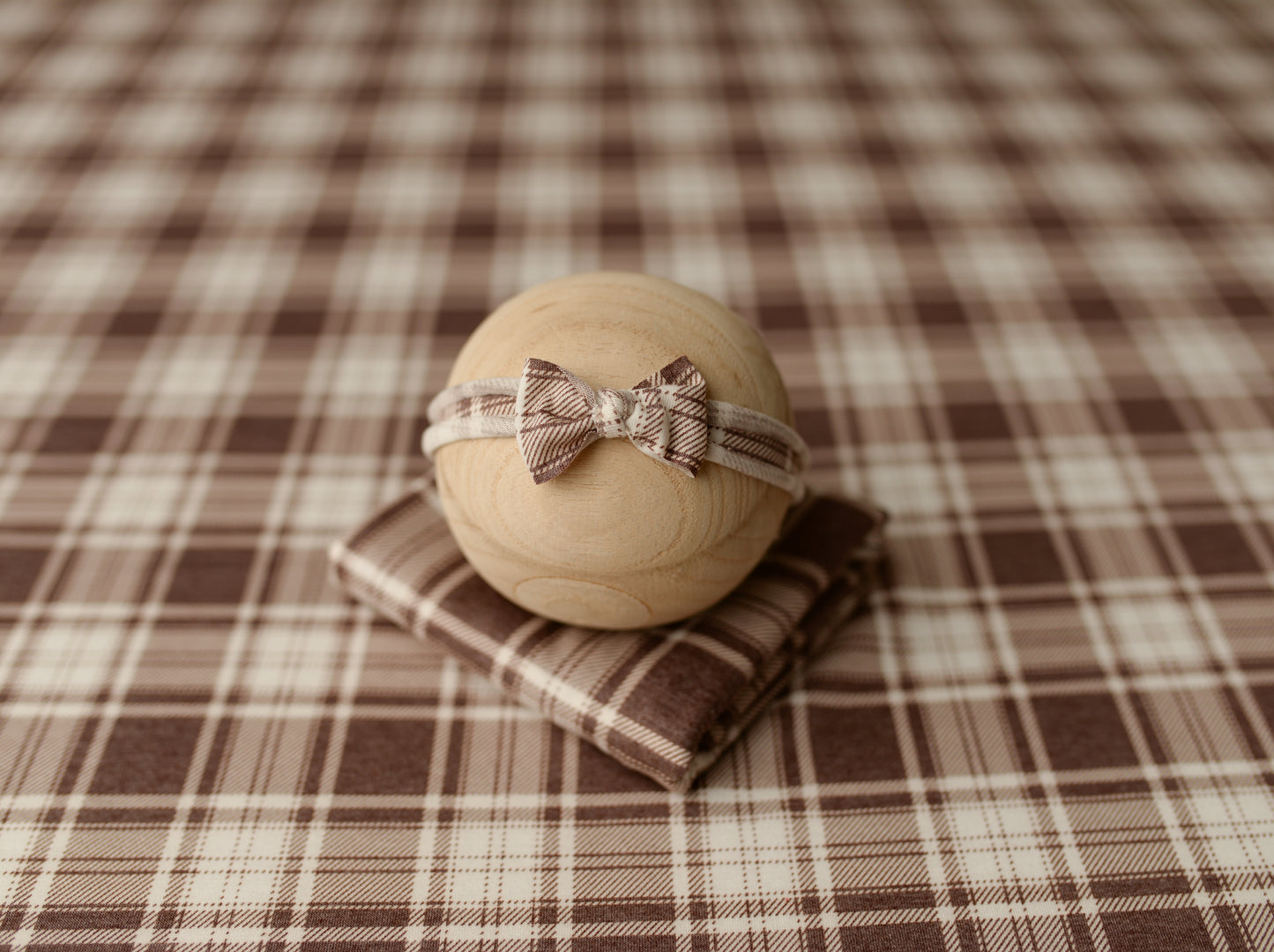 Cozy Cabin Acorn | Backdrop, Wrap, Headband & Pillow Cover