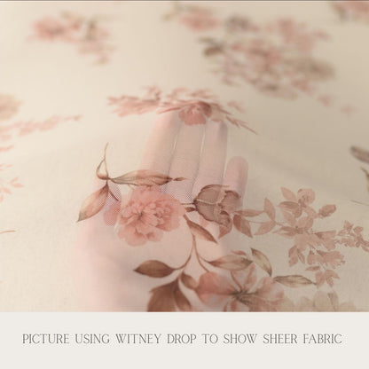 Mauve Blooms Sheer | Backdrop